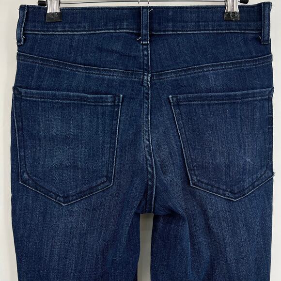 Express (2) 27x29 Short Stretch Legging High Rise Skinny Jeans Blue Dark Wash - Picture 4 of 8